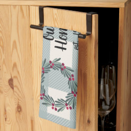 Vår hemmanus Blue/Green Buffalo Check Söt Kökshandduk