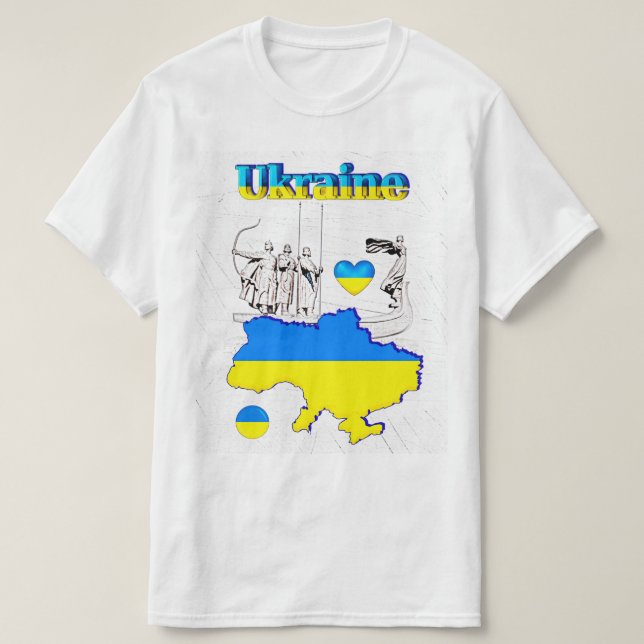 VÅR HEMVIST - UKRAINA-designsamling T Shirt (Design framsida)