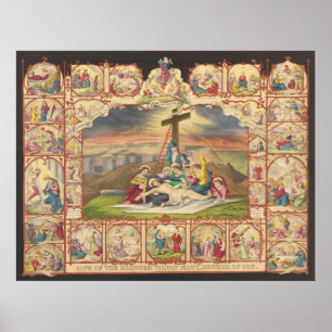 Vår Herre Jesus Kristus Collage Poster