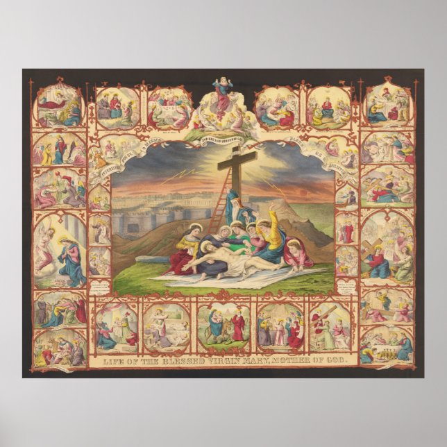 Vår Herre Jesus Kristus Collage Poster (Framsidan)