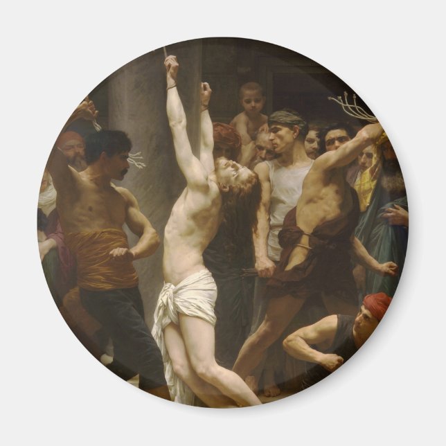 Vår Herre Jesus Kristus flaggellation 1880 Magnet (Framsidan)