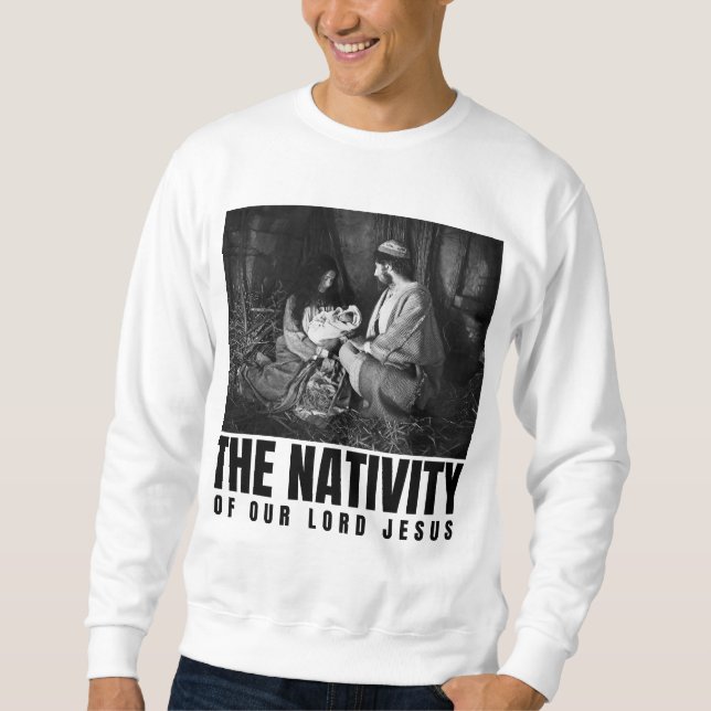 Vår Herre Jesus Kristus juls fantasi Lång Ärmad Tröja (Framsida)