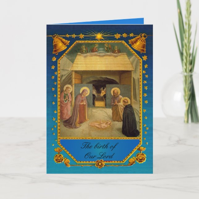 Vår Herres födelse - Nativitet Helgkort (Framsida)