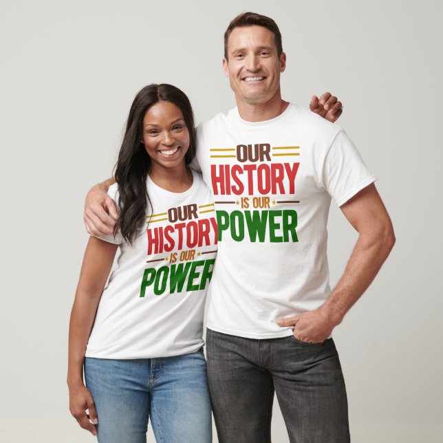 Vår historia är vår makt t shirt (Unisex)