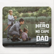 Vår hjälte har ingen cape Anpassad fotonamn Pappa