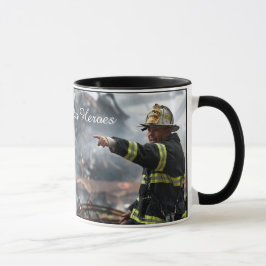 "Vår hjälte"-mugg, brandman kaffemugg