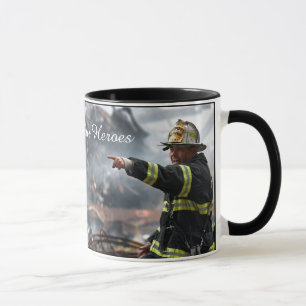"Vår hjälte"-mugg, brandman kaffemugg