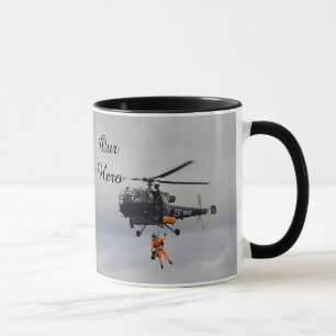 "Vår hjälte"-mugg, Räddare supportkaffemugg Mugg