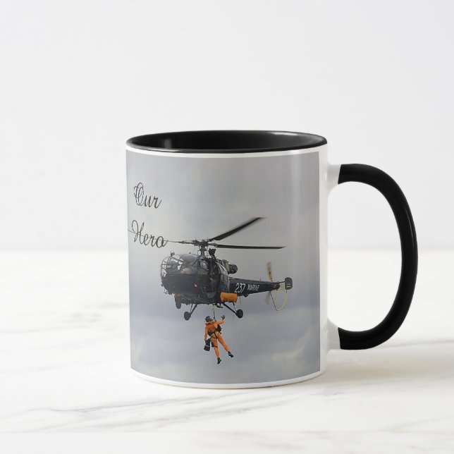 "Vår hjälte"-mugg, Räddare supportkaffemugg Mugg (Höger)