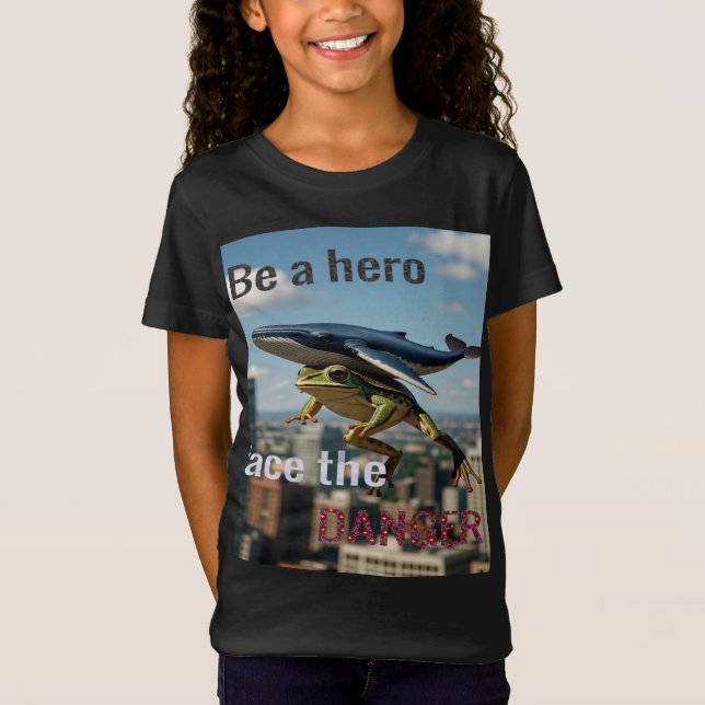VAR HJÄLTE STÅ INFÖR FARAN T SHIRT (Framsida)