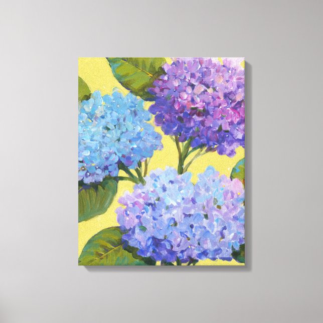 Vår Hydrangeas I Canvastryck (Framsida)
