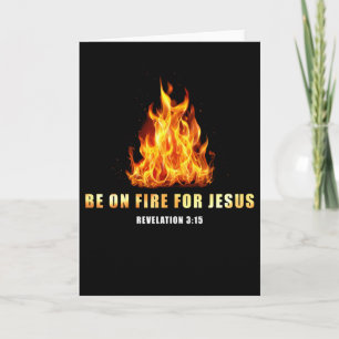 Var i brand för Jesus Christian Faith Gift Kort