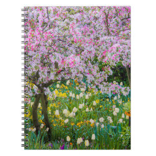 Vår i Claude Monets trädgård Anteckningsbok