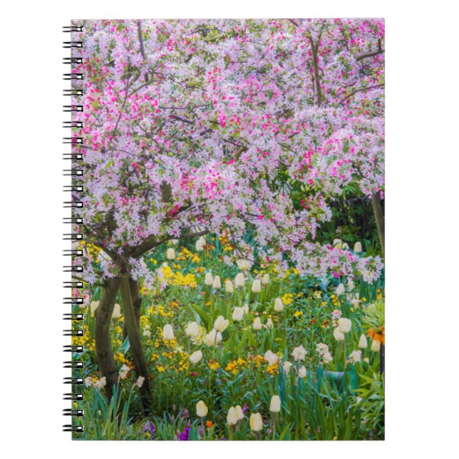 Vår i Claude Monets trädgård Anteckningsbok (Framsidan)