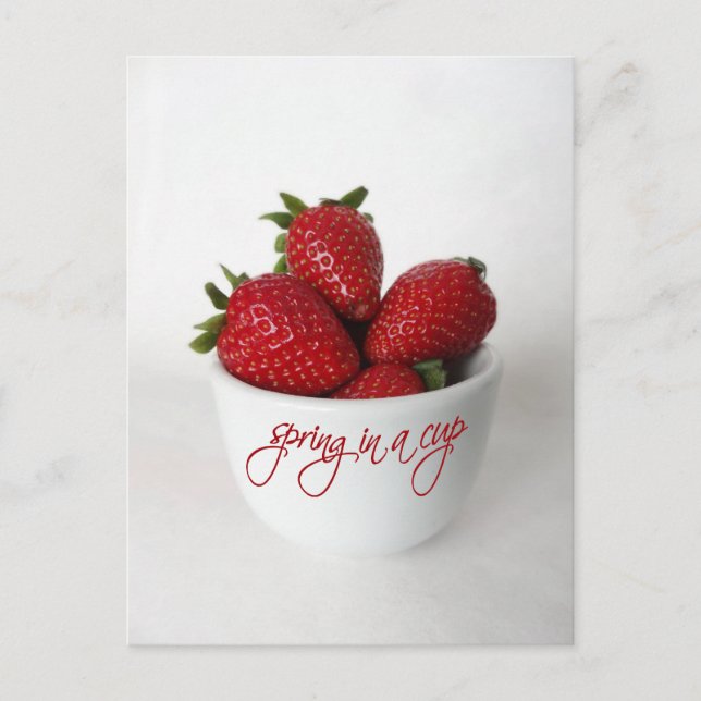 vår i en kopp vykort (Framsida)