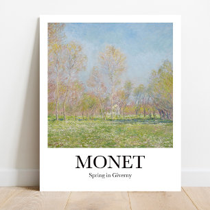 Vår i Giverny av Claude Monet Poster