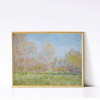Vår i Giverny – Impressionistiskt landskapsmåleri Poster