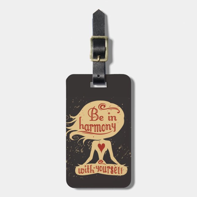 Var i harmoni med dig 2 bagagebricka (Vertikal Framsida)