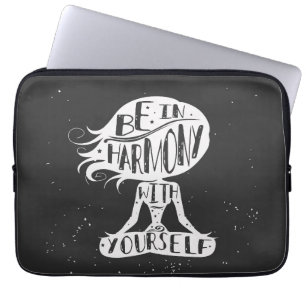 Var i harmoni med dig laptop fodral