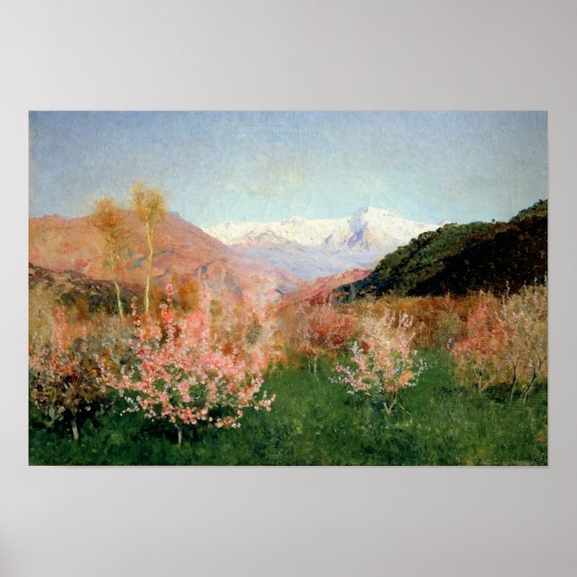 Vår i Italien 1890 Poster (Framsidan)