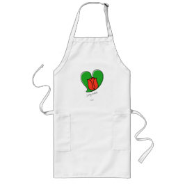 Vår i Kärlek - Red Tulips Long Apron Långt Förkläde