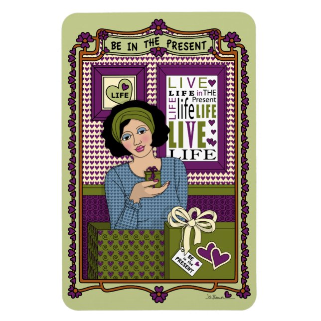 Var i kylskåpet Present_A_4x6 Magnet (Vertikal)