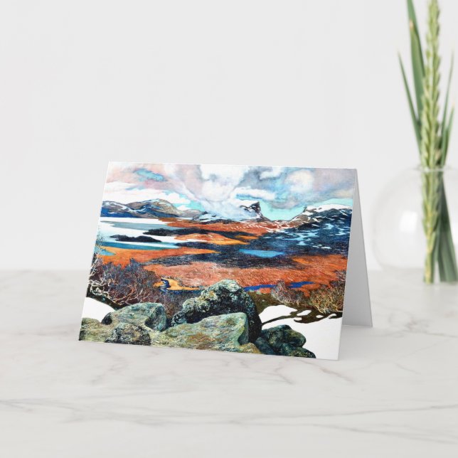 Vår i Lappland, bra konsmålning Kort (Framsida)