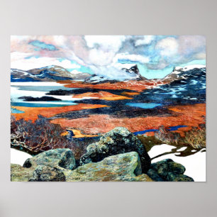 Vår i Lappland, bra konsmålning Poster