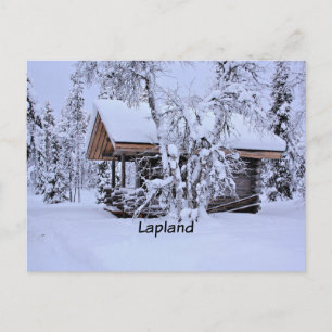 Vår i Lappland, finkonst målning, Vykort