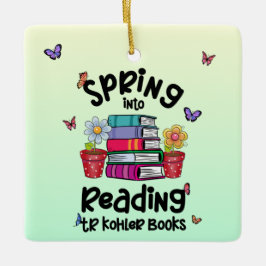 Vår i läsning TR Kohler Bokar Julgransprydnad Keramik