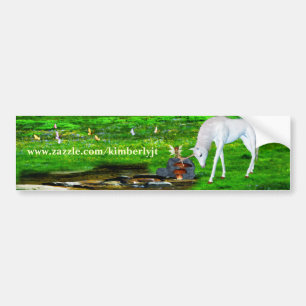 Vår i Meadow Bumper Sticker Bildekal