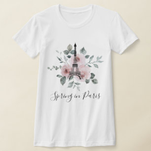 Vår i Paris - Girls Resa Anpassningsbar T Shirt