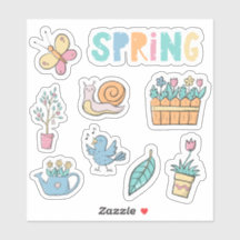 Vår i regnbågsfärg Blommor och trädgård uppsättnin