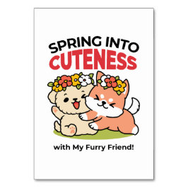 Vår i skärpa - Adsible Hund Illustration Bordsnummer