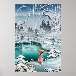 Vår i Snö vid Maruyama av Tsuchiya Koitsu Poster
