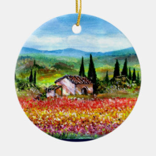 VÅR I TOSCANA JULGRANSPRYDNAD KERAMIK