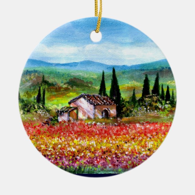 VÅR I TOSCANA JULGRANSPRYDNAD KERAMIK (Framsidan)