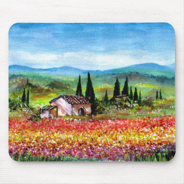 VÅR I TOSCANA - Skräddarsydd Musmatta (Framsidan)