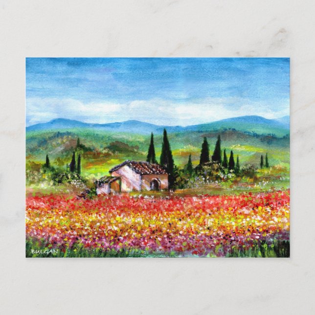 VÅR I TOSCANA VYKORT (Framsida)