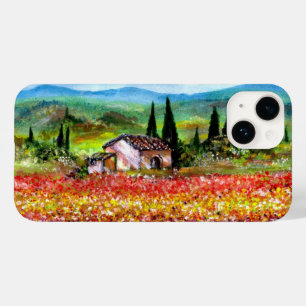 VÅR I TUSCANY LANDSCAPE Colorful Flower Fält