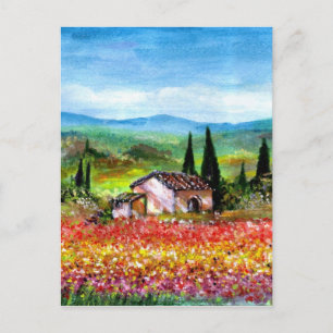 VÅR I TUSCANY LANDSCAPE VYKORT