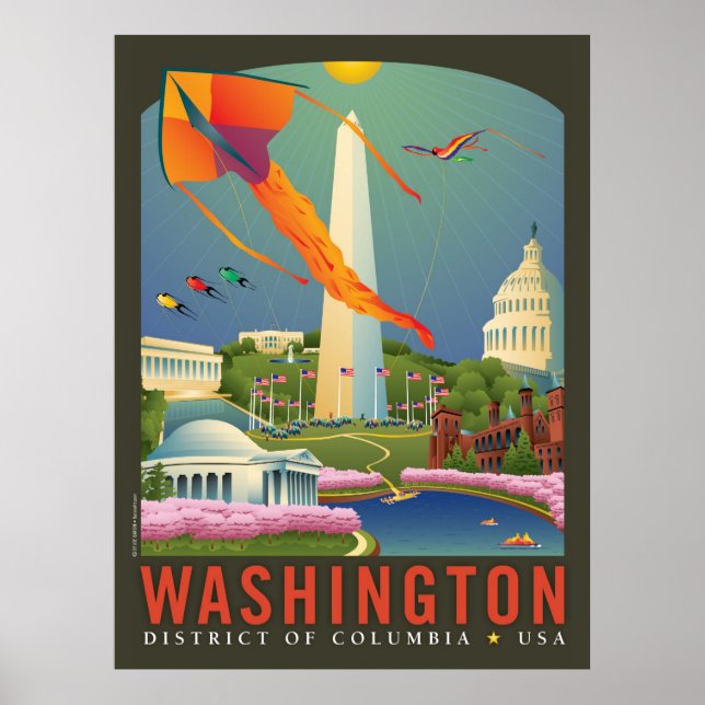 Vår i Washington D.C. Poster (Framsidan)