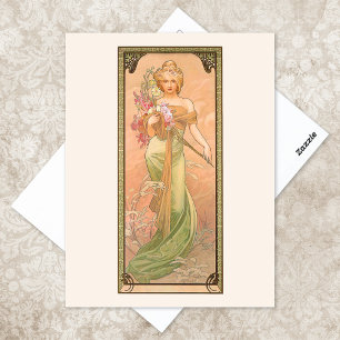 Vår Illustration av Alphonse Mucha Vykort