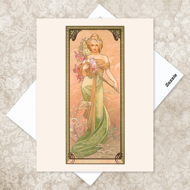 Vår Illustration av Alphonse Mucha Vykort (Skapare uppladdad)