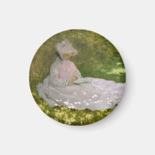 Vår, Impressionistiskt porträtt, Claude Monet Magnet