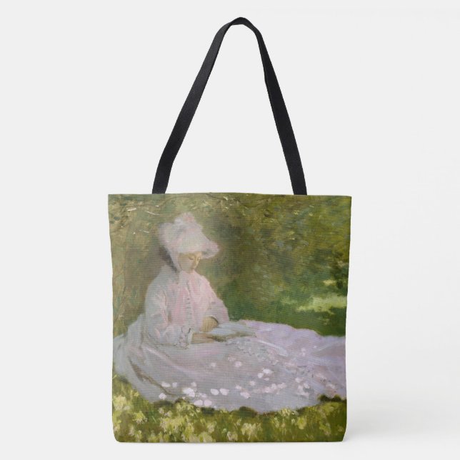 Vår, Impressionistiskt porträtt, Claude Monet Tygkasse (Framsida)