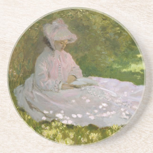 Vår, Impressionistiskt porträtt, Claude Monet Underlägg (Framsidan)