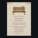 Vår inbjudan till Bench Fall Wedding<br><div class="desc">Så söt och oemotståndligt romantisk,  denna unika och vismliga Samlingen i Bench bröllop kommer att charma alla gäster vid bröllop. Anpassningsbar färg finns tillgänglig på begäran. Matchande bröllop-kontorsmaterial finns också på berryberrysweet.com.</div>