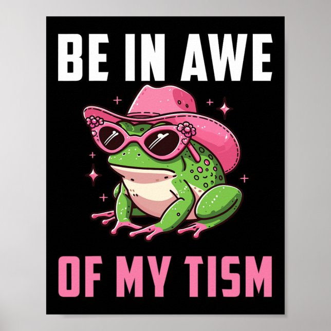 Var inför min mentala retro-ynka groda Autism Poster (Framsidan)