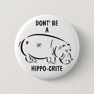 Var ingen hippo-kritiker! knapp